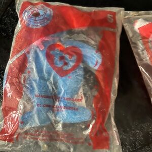 Ty Blue and Red Beanie Baby